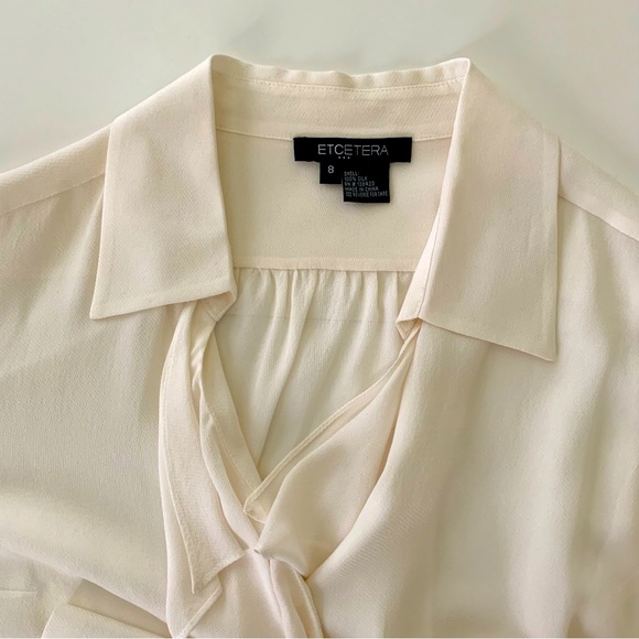 Etcetera Blouse - Color: Ivory - Size 8 - Picture 3 of 10
